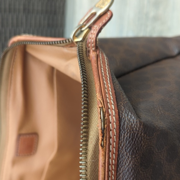 Celine Vintage Macadam Zip Pouch - Picture 3 of 12